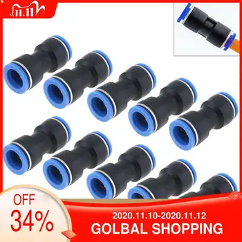 

10pcs / lot Fittings 14MM PU-14 Plastic Straight Through Quick Connector Pneumatic Insertion Air Tube Air Connectors