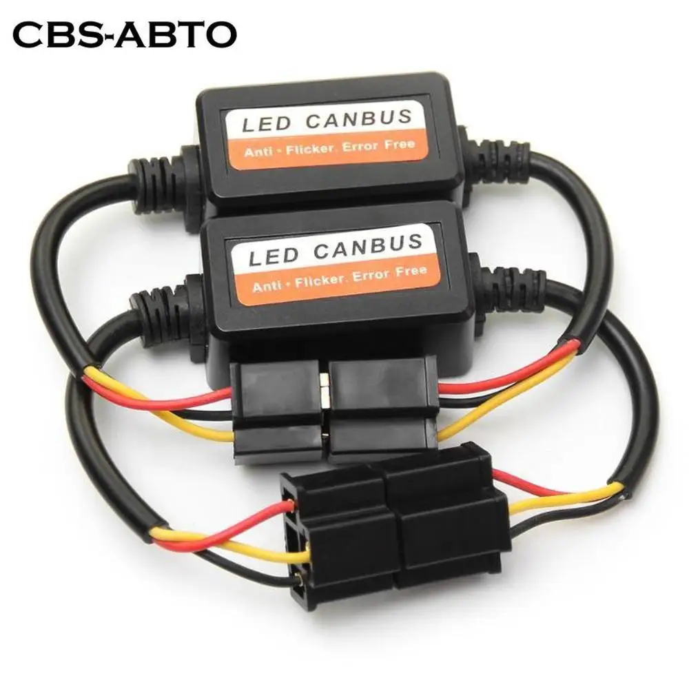 CBS ABTO 2 шт. H4 светодиодный фонарь Canbus декодеры без ошибок анти мерцающий резистор аксессуары для фар резистор Flash Canceller