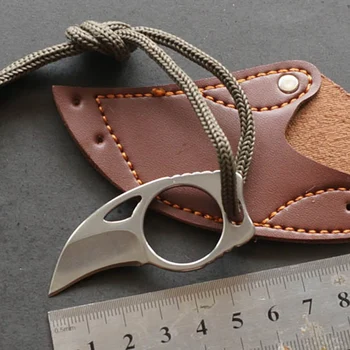 

Keychain tool Outdoor Camping Knife Carabiner Survival Finger Claw Knife Hook Fixed Ring Card Tool Mini Pocket Knife knives