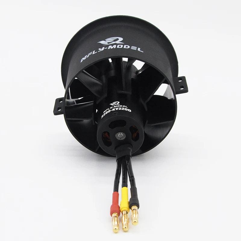 XFly 80mm 12 Lames EDF 6S Brushless Moteur 3280 KV2200 pour Avion RC