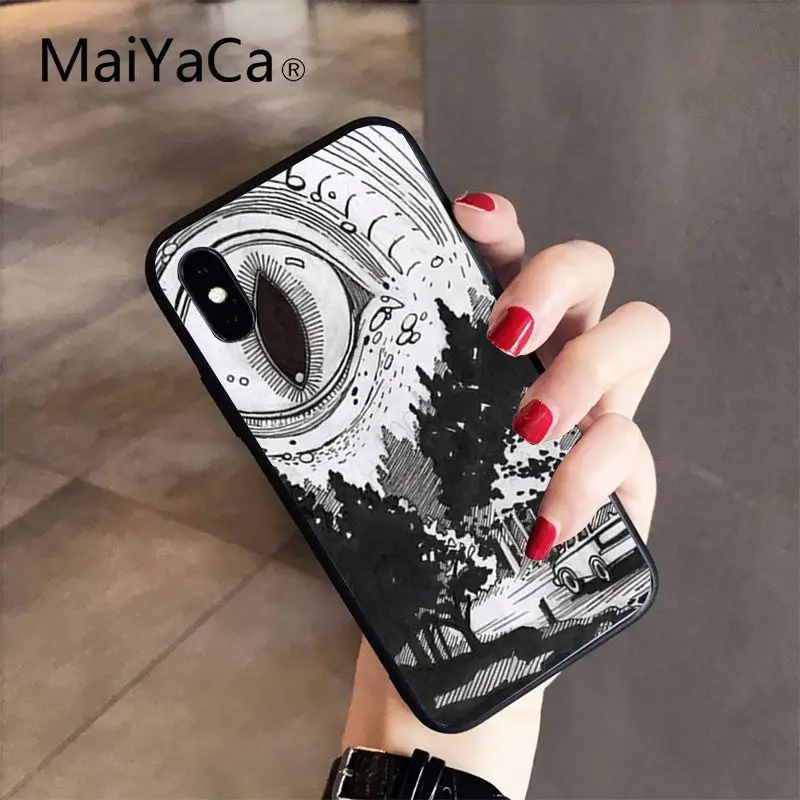 MaiYaCa Junji Ito Tees Horror TPU Мягкий силиконовый чехол для телефона iPhone 8 7 6S Plus X XS MAX 5 5S SE XR 10 Чехол - Цвет: A8