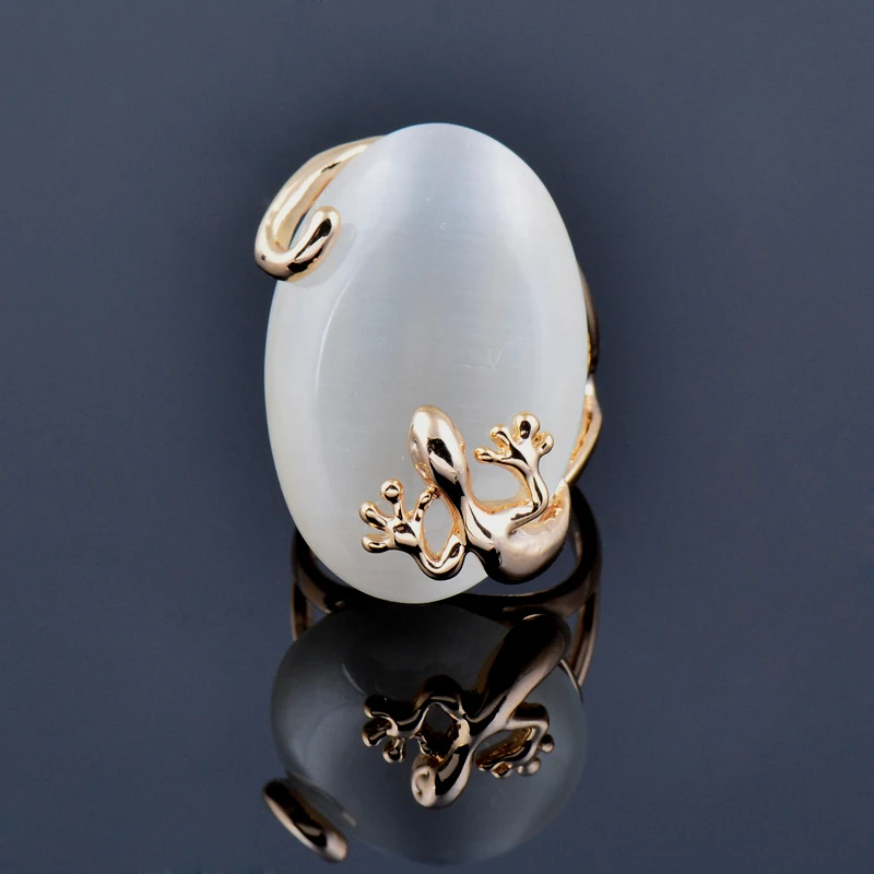 Engagement Rings Wedding Rings Stone Rings Gold Rings Opal Rings Fashion Ring Finger Rings Metal Rings Vintage Big Oval Opal Stone Ring For Women Rose Gold Color Engagement Wedding Jewelry