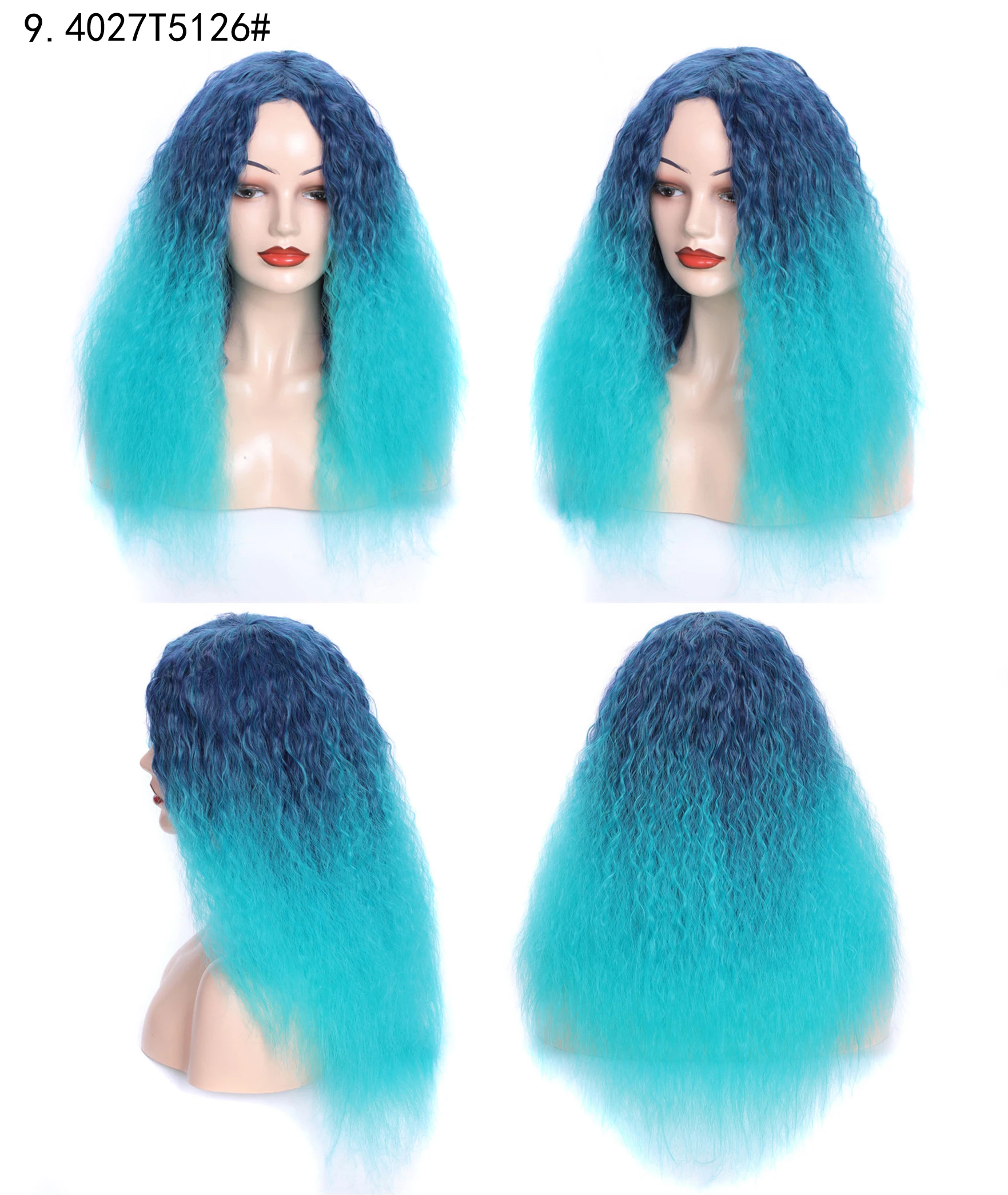 color wigs silver gray synthetic wig siber female long curly wave hair wigs corn perm fluffy