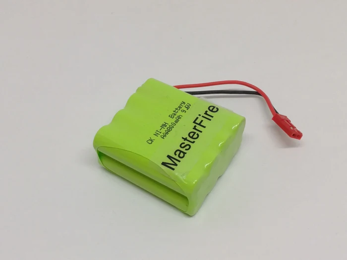 Аккумулятор MasterFire 9,6 V 800mAh 8x AAA Ni-MH NiMH с вилкой для радиоуправляемых автомобилей, радиоуправляемые лодки, игрушки на дистанционном управлении