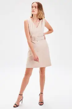 

Trendyol Beige Belt Detail Dress TOFAW19BB0035