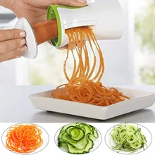 Ortable Терка-шинковка для овощей ручная спиральная Терка овощи, морковь слайсер спагетти паста кухонные инструменты для приготовления пищи ZA