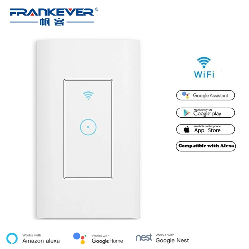 Умный выключатель Frankever с беспроводным управлением Wifi светодиодный сенсорный