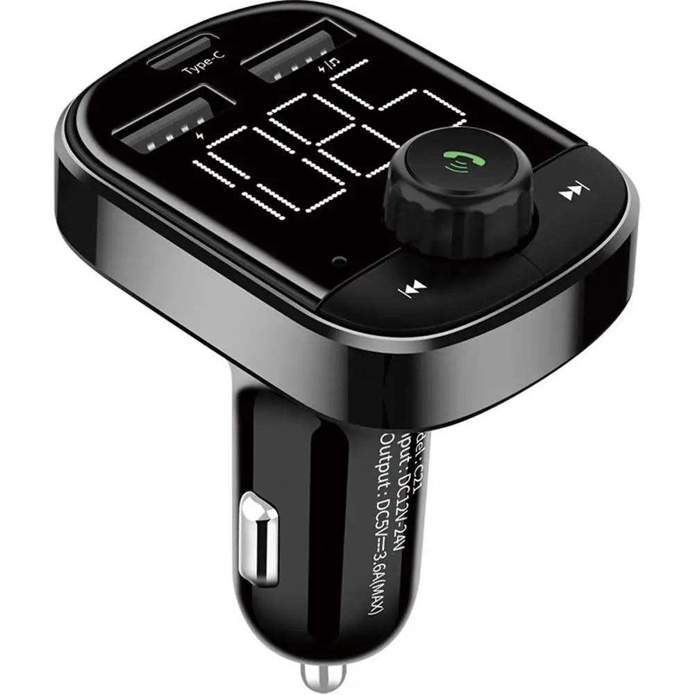 Комплект для авто Senza Fili di Bluetooth FM Trasmettitore lcd MP3 Lettore USB del Caricatore di аксессуары для авто каво аудио Con Il