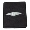 Thailand Genuine Stingrary Skin Male Short Clutch Wallet Authentic Real Stingray Leather Men's Small Trifold Wallet Card Holders 1
