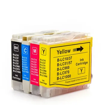 

4x LC970 LC960 LC57 LC10 LC1000 Ink Cartridges Replacement for Brother MFC-235C MFC-240C MFC-260C MFC-3360C MFC-440CN MFC-460CN