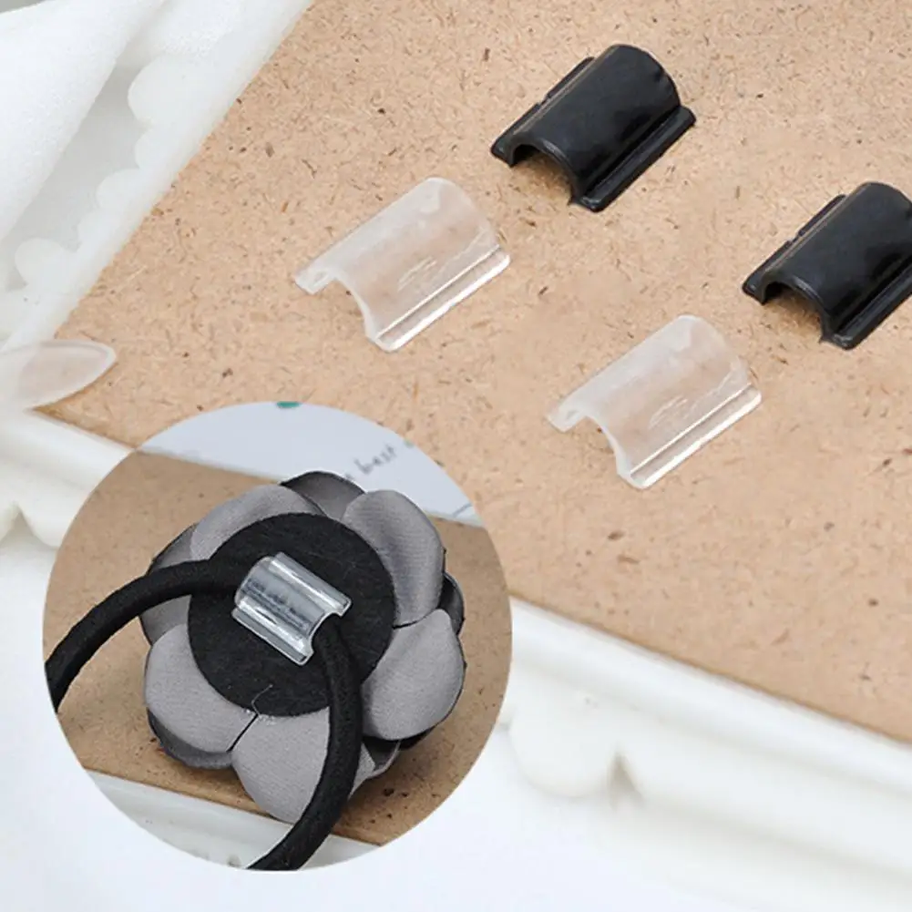 

100Pcs Women DIY Hair Band Buckle Accessory U Shape Hairdressing Tool Connector Rubber Band Buckles Tie Circle Bow Accessories