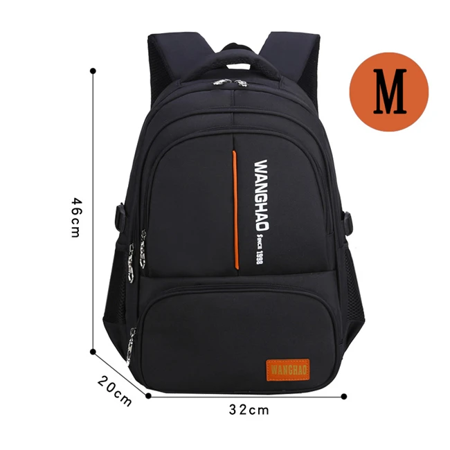 Black Yellow Large Детский ортопедический Школьный Рюкзак Для 1-9 классов, школьные ранцы для мальчиков, водонепроницаемые Рюкзаки для детей - Цвет: Black Yellow Large