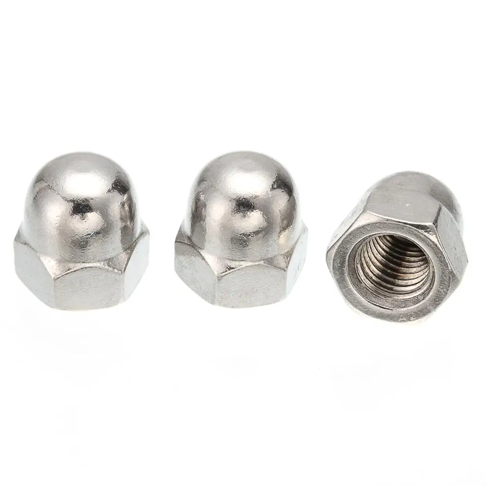 Купольные гайки M3/M4/M5/M6/M8/M10/M12 A2 304 из нержавеющей стали DIN1587|Гайки| |
