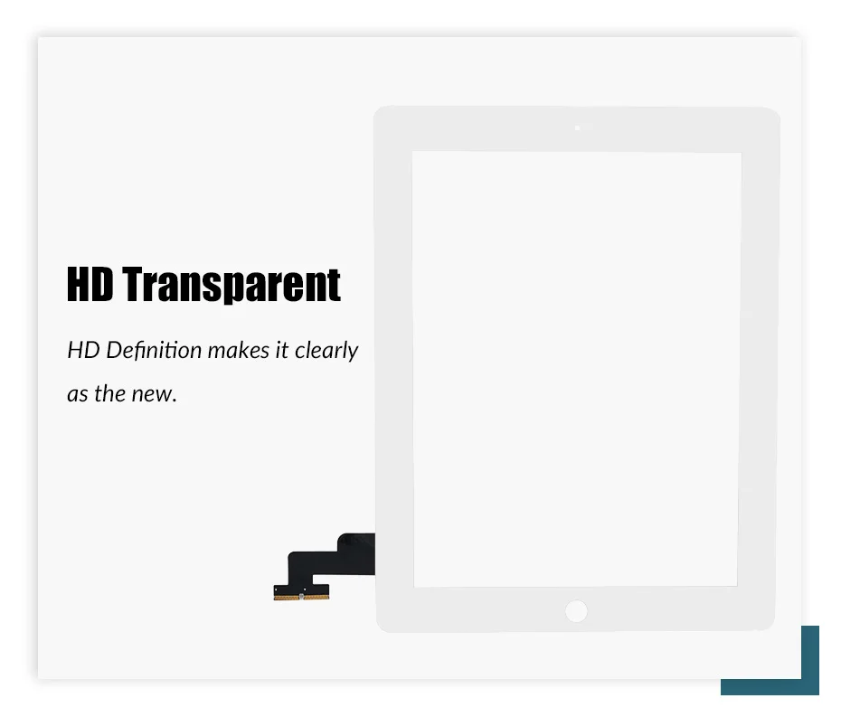 Flylinktech планшет сенсорный экран для iPad 2 5 дигитайзер Сенсорное стекло для iPad 3 4 Замена переднего стекла для iPad Air iPad mini