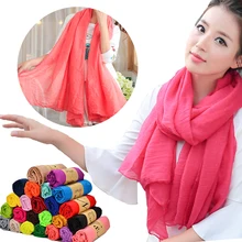 Шаль в винтажном стиле яркие цвета шарф из хлопка и льна сплошной Женский шарф женский подарок дикие шарфы Украшения Аксессуары шелковый шарф