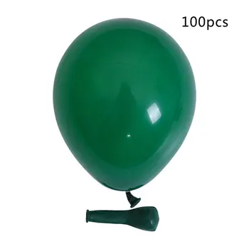 

100pcs/lot Dark Green Balloon Latex Inflatable Balloon Forest Wedding Birthday Party Decoration Supplies Float Balls for Kids