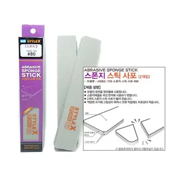 

1pcs Korea STYLEX Abrasive Sponge Stick, Modeling Tools / Model Kit/Manual Sand Paper (80# -2000# )