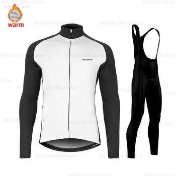 

Cycling Jersey Set Men 2020 Pro Team RAUDAX Winter Fleece Cycling Clothing MTB Cycling Bib Pants Ropa Ciclismo Triathlon