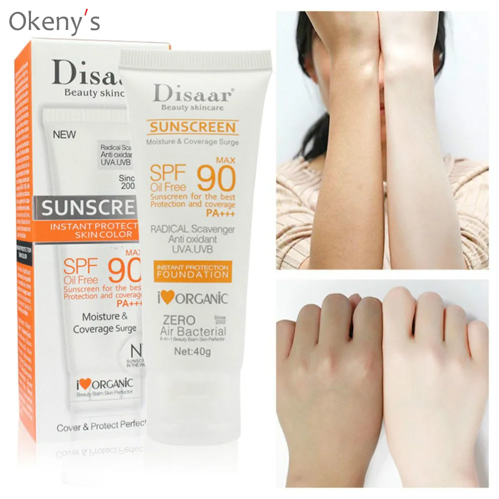 Disaar Sunscreen Whitening Sun Cream Spf 90 Sunblock Facial Body Skin