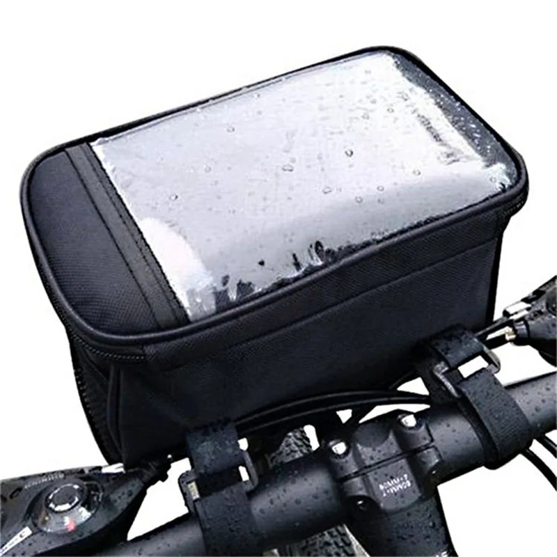 Discount Multi-function Bike Front Tube Bag Waterproof Bicycle Handlebar Basket Pack Cycling Front Frame Pannier Bicycle Accessories 1