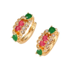 Новинка, кольца, серьги для женщин, капля золотистого цвета, серьги с каплевидной радугой, циркон, роскошные ювелирные изделия, вечерние, подарок на свадьбу