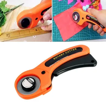 

Fabric Leather Cuts Vinyl Wallpaper Cloth, Etc, Sharp Blade Rotary Cutter Round Cutter Hob 45mm Premium Quilters Sew