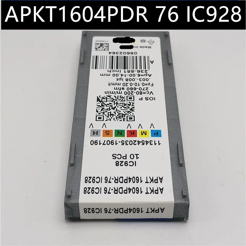 10 шт. высококачественные твердосплавные вставки APKT1604PDR 76 IC928 токарные