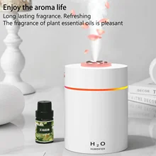 

Diffusore Oli Essenziali Mini Humidifier USB LED Night Light Humidifier White Portable Mist Air Purifier for Car Home Office