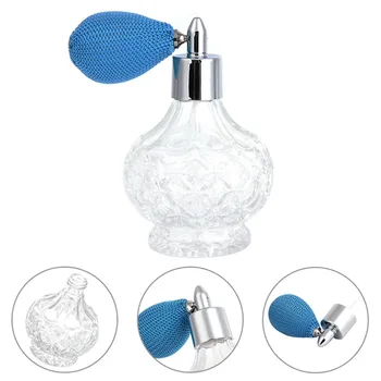 

ZLROWR Refillable 100ml Vintage Short Bulb Spray Atomizer Empty Glass Perfume Bottle gai