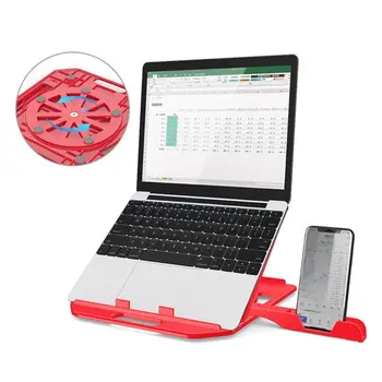 

Adjustable Laptop Stand 360 Degree Rotary Bottom Notebook Cooling Pad Bracket 7XED