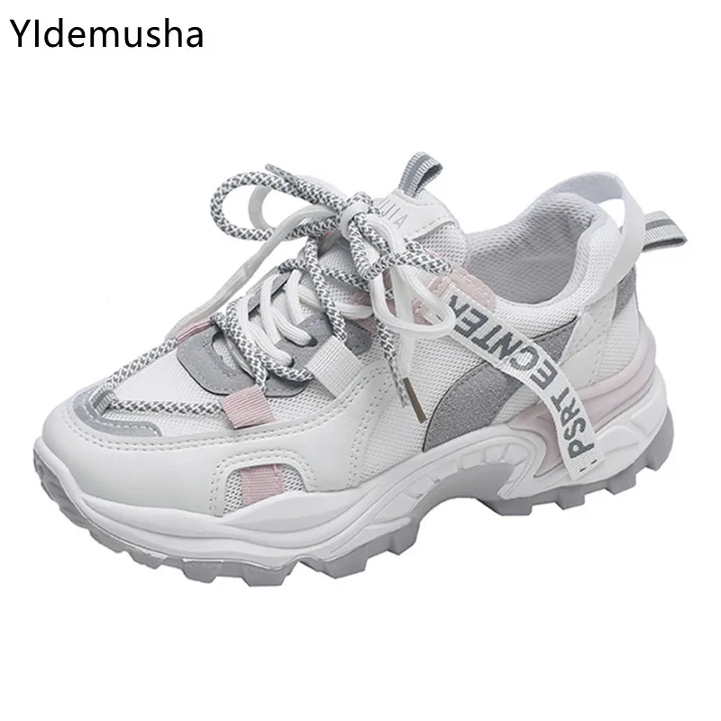 

2021 New Women's Spring Platform Soft Sole Sneakers Summer Women's Sports Shoes Casual Mesh Sneaker Women Vulcanize Sneakers