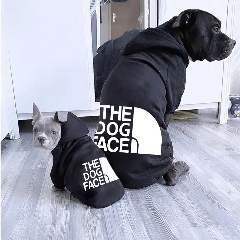 Pet Clothes Fashion Dog Clothes Winter Outdoor Dog Hoodie Suitable For Medium Large Dogs French Bulldog Warm Puppy Constume
