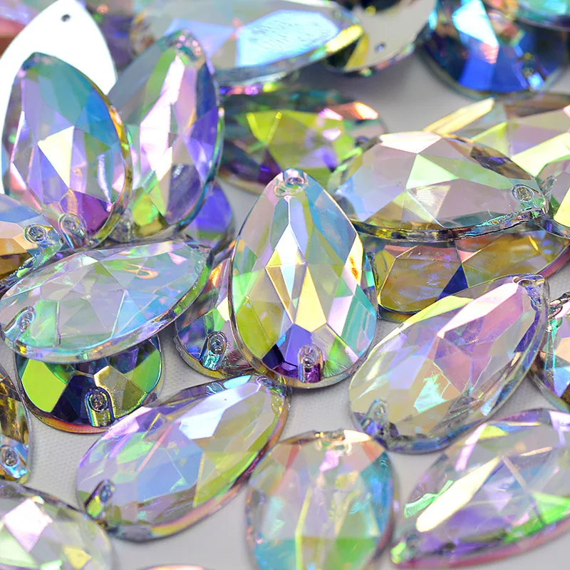 JUNAO-17x28mm-Big-Black-AB-Crystal-Sew-On-Acrylic-Rhinestones-Applique-Flatback-Strass-Sewing-Drop-Stones (5)