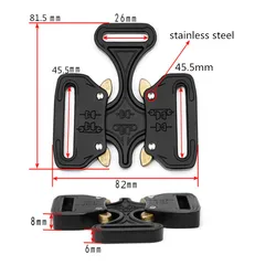 Enhanced Metal Buckles for Adjustable Outdoor Sports Belts (Gold)