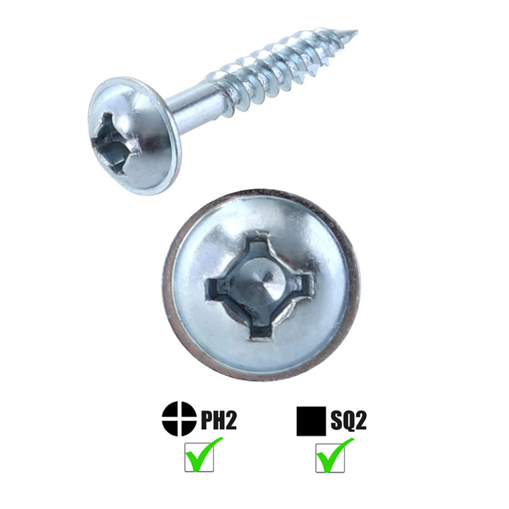 100pcs M4-25 High Strength Oblique Hole Self-tapping Screws for Pocket Hole Jig Sheet Metal Screws For Energy Machinery Chemical