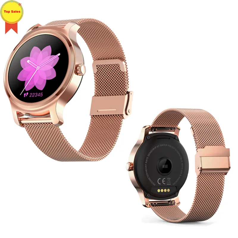 R-gold steel strap Новое Поступление Смарт-часы для мужчин Bluetooth монитор сердечного ритма часы напоминание о звонке Instagram стиль фитнес-трекер smartwatch - Цвет: R-gold steel strap