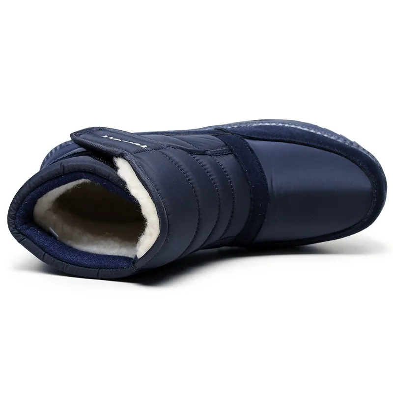 Mens Snow Boots Winter shoes with Fur Warm Outdoor Casual Men Cotton Work Casual Sneakers Short Boots Cold Resistance 47