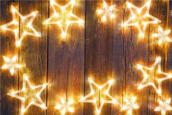 

SHENGYONGBAO Art Fabric Custom Photography Backdrops Prop Christmas day and Wood Planks theme Photo Studio Background M191108-29