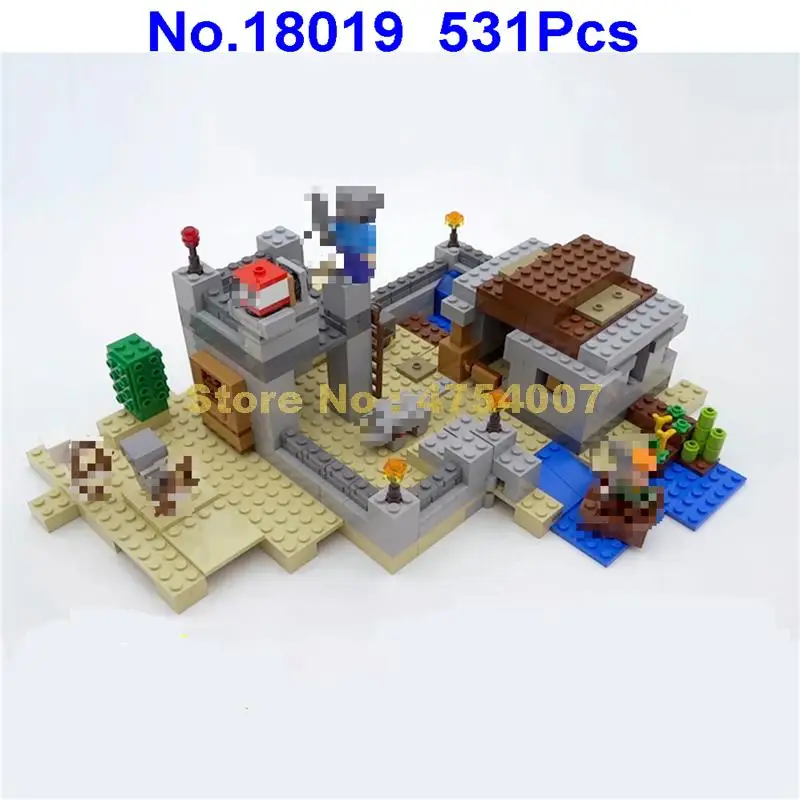 531 шт мой мир пустыня outpost строительные блоки 21121 игрушки