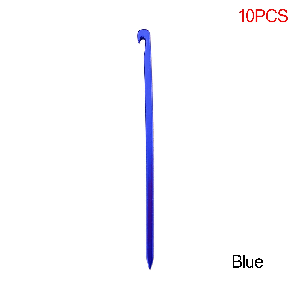 10pcs Shinetrip 7001 Aviation Aluminum Alloy Tent Pegs Ultralight Square Nail Stakes Hook Pin Nails Camping Accessories 16cm