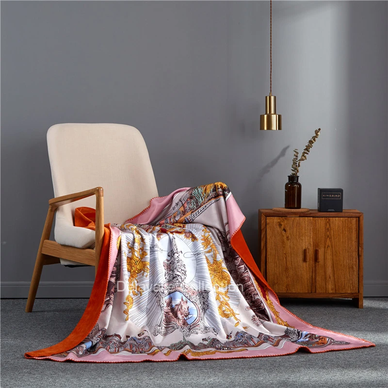 Высококачественное одеяло 3 фунта роскошное H одеяло для дома винтажное вязаное клетчатое Норковое одеяло s флисовое для путешествий офиса дома