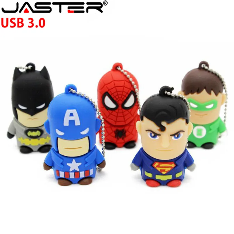 Usb флеш накопитель 3 0 новинка мультяшная usb палка 32 ГБ силиконовый супергерой