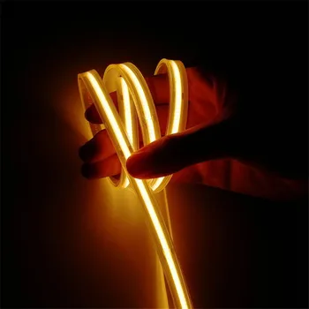 

384led 12v 8mm Warm Best Seller Cct Tunable 2700k To 6500k Cri 90 Color Temperature Adjustable White Cob Led Strip