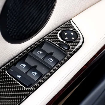

Control Switch panel cover Button Carbon Fiber Car Door Window Waterproof For BMW 3 Panel