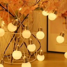 1.5M/3M Fairy Wedding Warm Lights Christmas LED Bulb Led Fairy String Light Outdoor Indoor Party Garden Garland Home Decoration