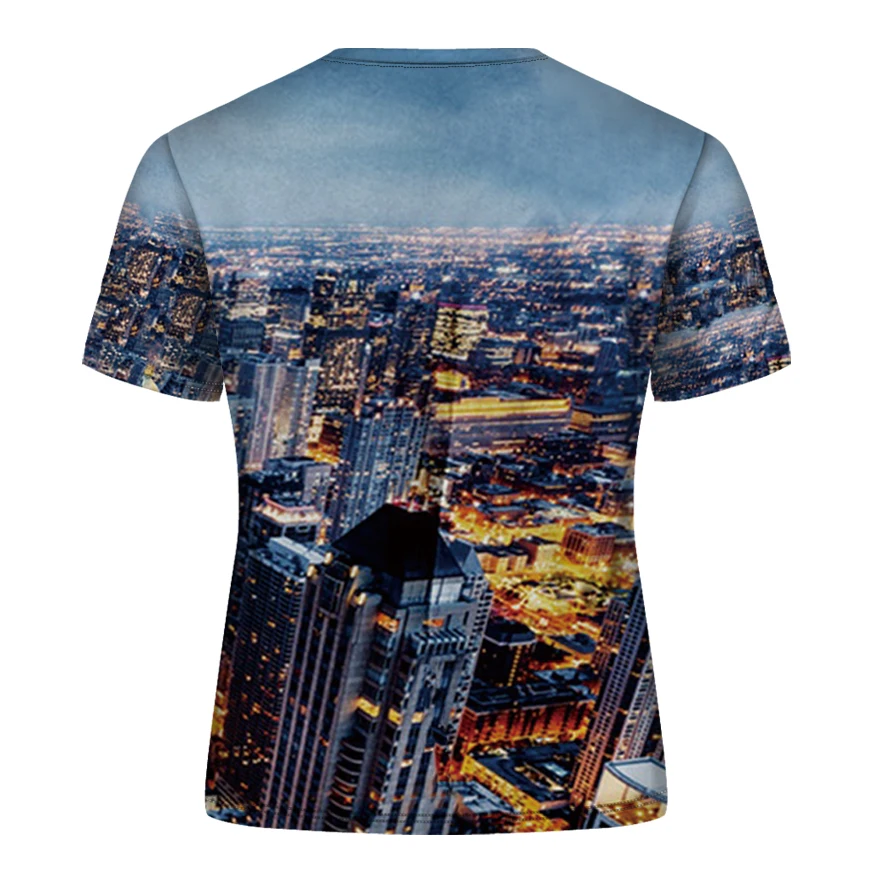 DE015-T恤短袖模版-后