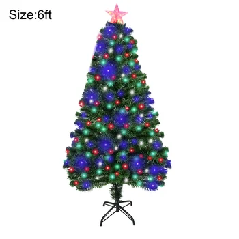 

Christmas Tree Artificial Decoration LED Light with Metal Stand for Home Party New SCI66