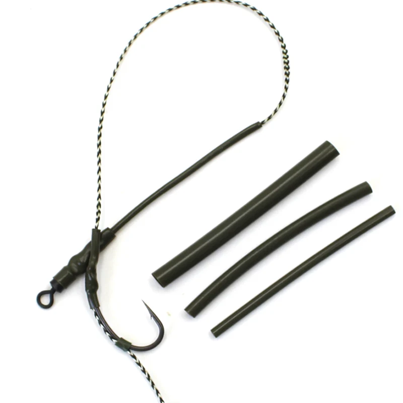

30PCS Rig Making Heat Shrink Tubes Carp Fishing Rig Shrink Tube Hook Shank Hair Terminal Rig Accessories Fishing Tackle