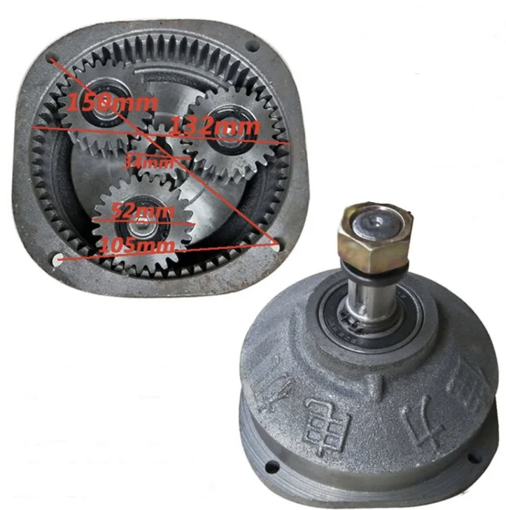 

Center gear:15t . Planet gear:24t Electric tricycle motor gearbox assembly motor head reducer assembly