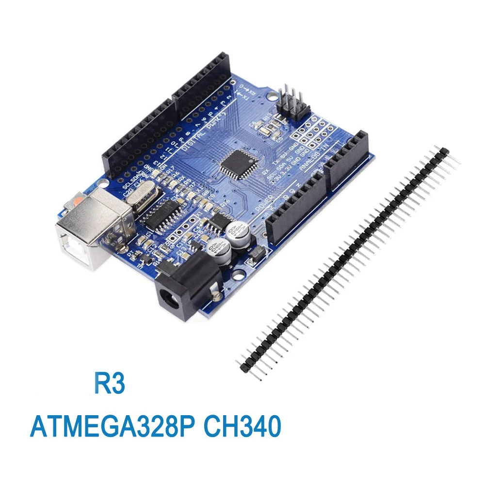 Для UNO R3 макетная плата ATmega328P CH340 CH340G для Arduino R3 с прямым штыревым разъемом
